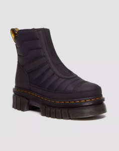 DR.MARTENS 30915001 Audrick Chelsea QLTD Rubberised Leather & Warm Quilted DR MARTENS LOW BOOTS