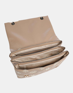 GUESS DEESA LOGO CNVRTBLE XBODY FLAP WOMENS BAG (Dimensions: 26 x 18 x 8 cm.)