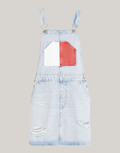 TOMMY JEANS DUNGAREE DRESS FLAG BH6015 EXT