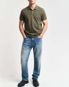 GANT ΜΠΛΟΥΖΑ ΚΜ REG SHIELD SS PIQUE POLO