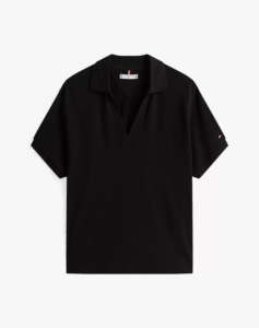 TOMMY HILFIGER LYOCELL OPEN-NK RELAXED POLO SS