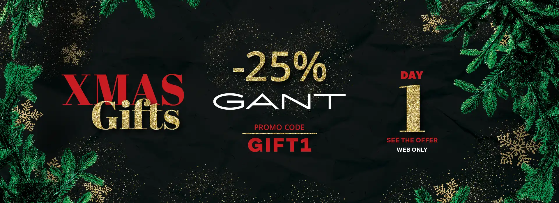 GANT Christmas Desktop Banner